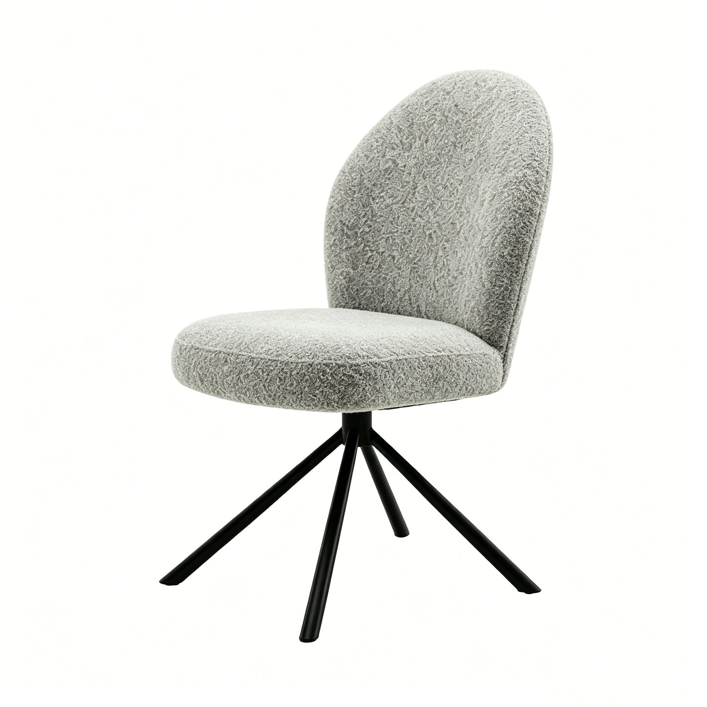 Gray Swivel Side Chair Set - 2 Piece Dining or Office Chair