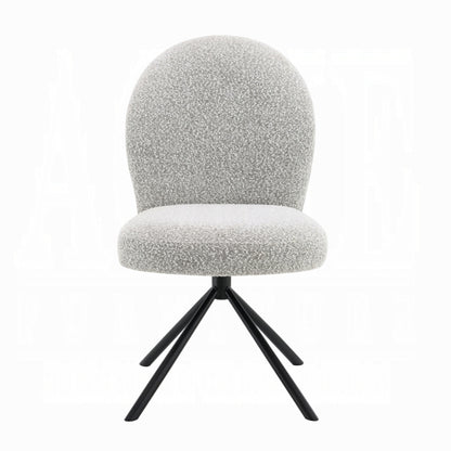 Gray Swivel Side Chair Set - 2 Piece Dining or Office Chair