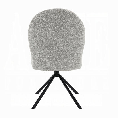 Gray Swivel Side Chair Set - 2 Piece Dining or Office Chair