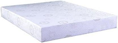 Herbal Fusion Collection, Green Tea-infused Polyester Memory Foam Mattress,King Size,White.