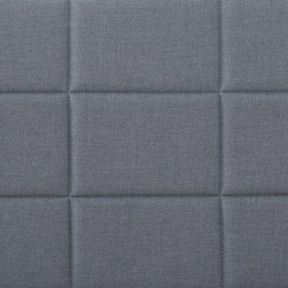 King Size Linen Upholstered Bed Frame Light Gray