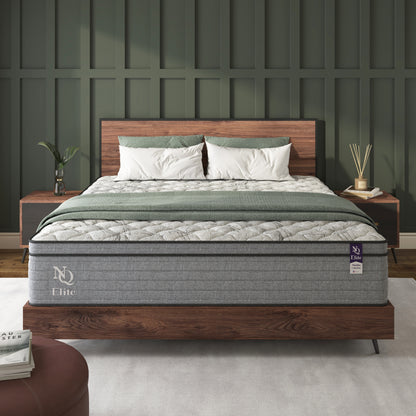 NapQueen Elite Series Machka 10 Inch King Size Cooling Gel Memory Foam Hybrid Mattress, CertiPUR-US Certified, Made in USA