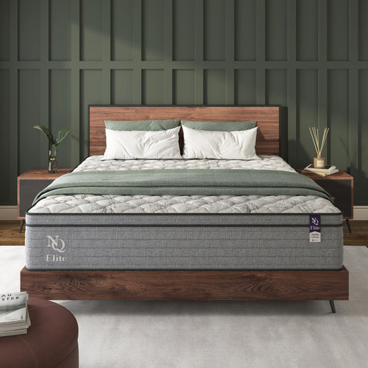 NapQueen Elite Series Machka 10 Inch King Size Cooling Gel Memory Foam Hybrid Mattress, CertiPUR-US Certified, Made in USA