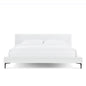 Brooke Mid Century Platform Bed Woven Palo-Pearl / California King