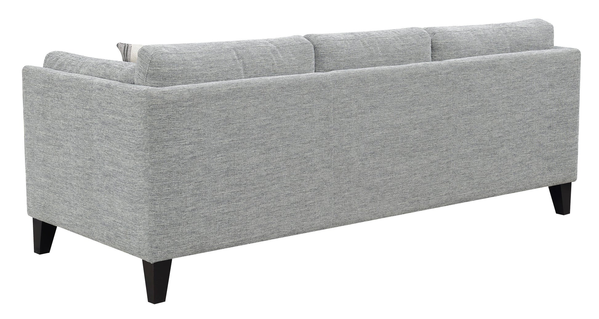 3 Seat Gray Fabric Sofa - 84" Wide for Living Room Apartments