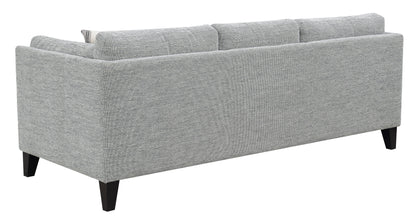 3 Seat Gray Fabric Sofa - 84" Wide for Living Room Apartments
