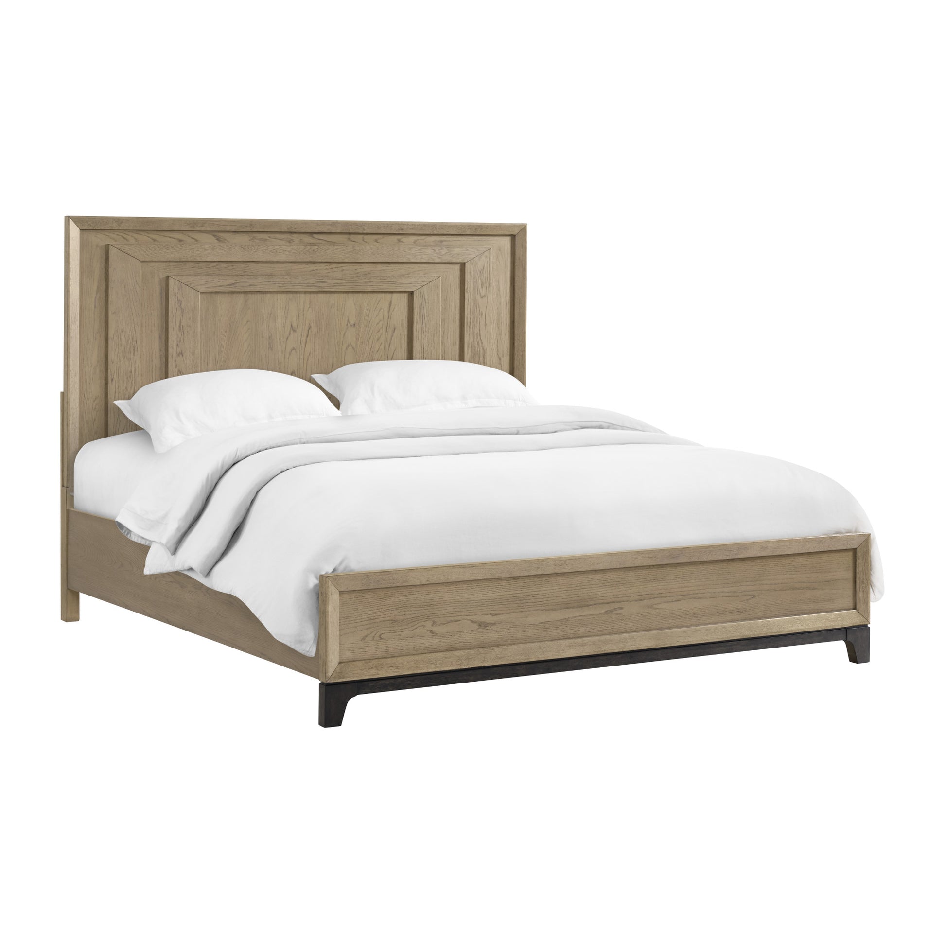 Caramel and Cocoa King Panel Bed