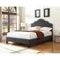 Gray King Upholstered Bed