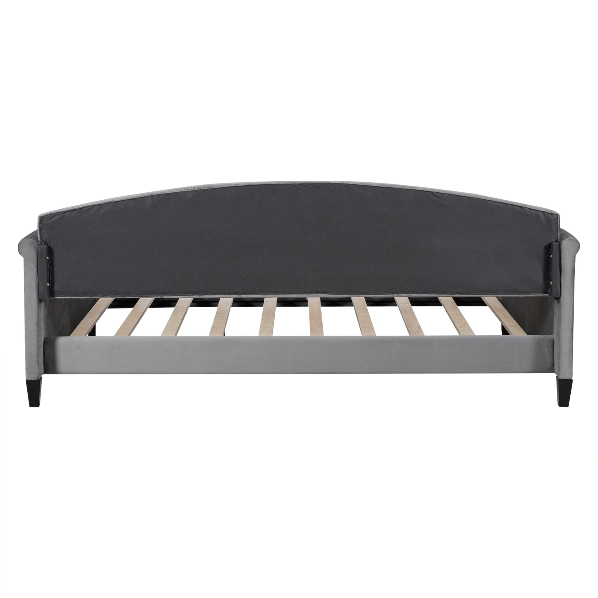 Full Gray Upholstered Daybed - Wood Frame