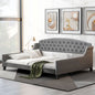 Modern Luxury Tufted Button Daybed, Full, Gray (Old SKU: SM001009AAE,GX001009AAE)