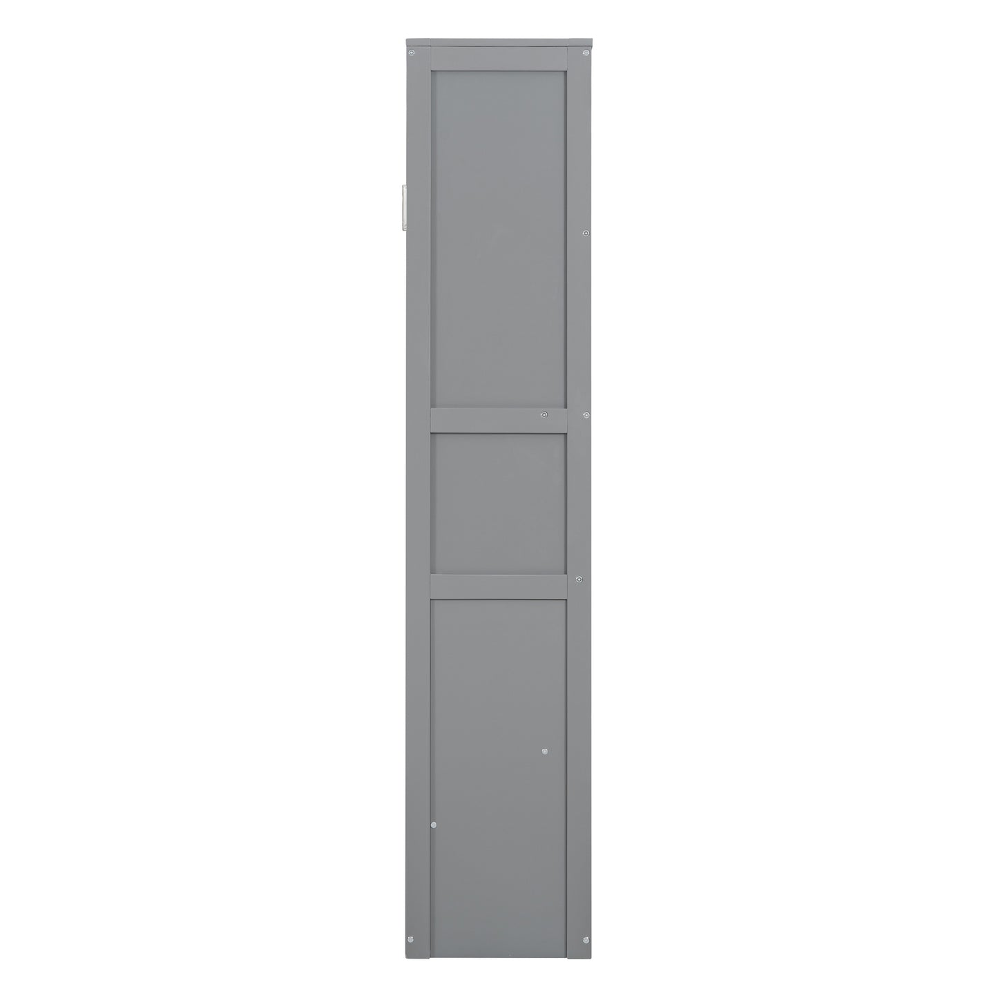 Queen Size Gray Murphy Bed Wall Bed with Storage for Bedroom