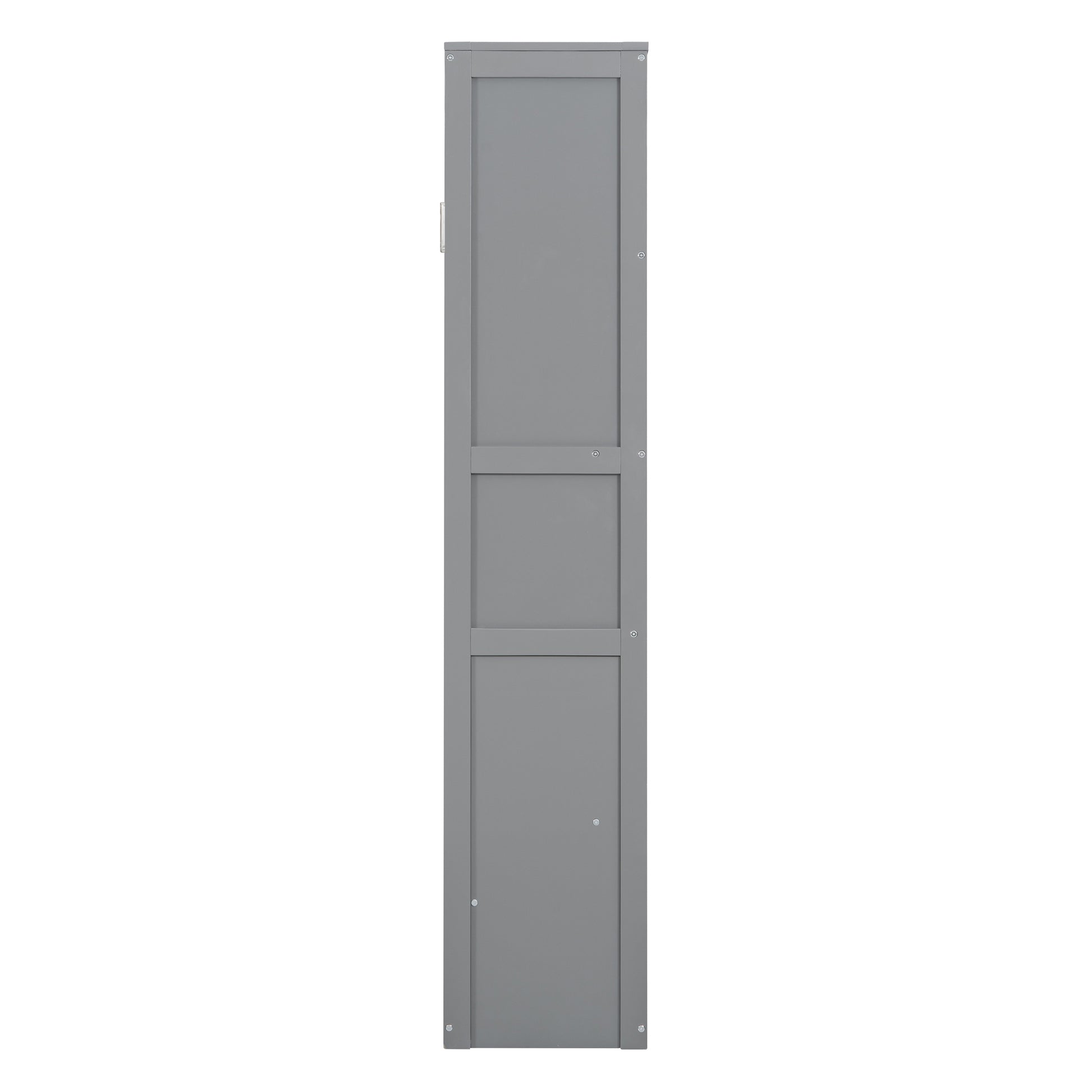 Queen Size Gray Murphy Bed Wall Bed with Storage for Bedroom