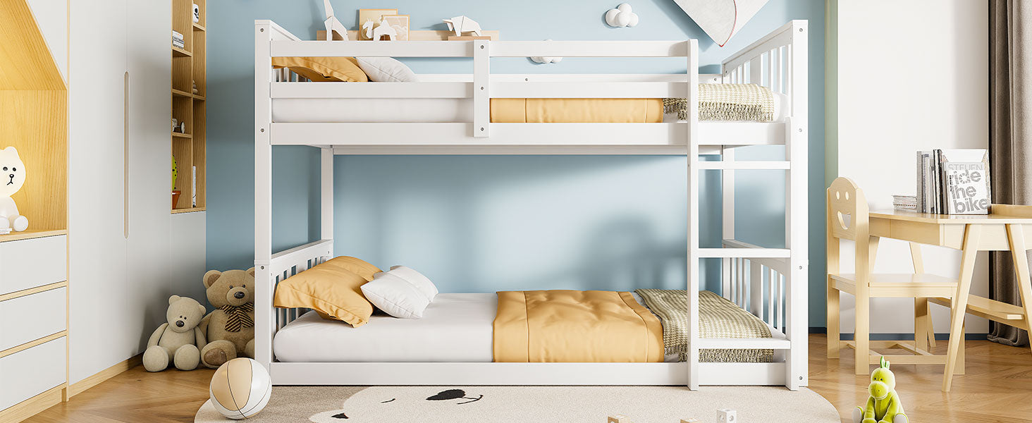 Twin Over Twin Bunk Bed - White, Design for Bedroom
