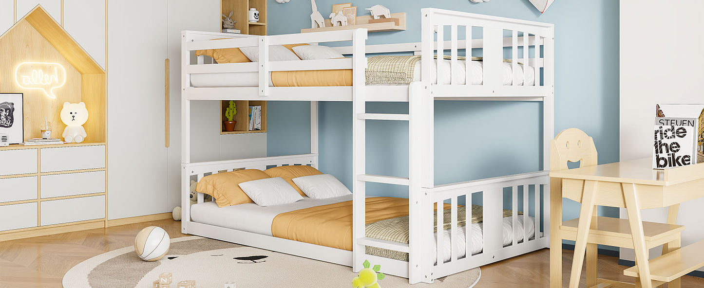 Twin Over Twin Bunk Bed - White, Design for Bedroom