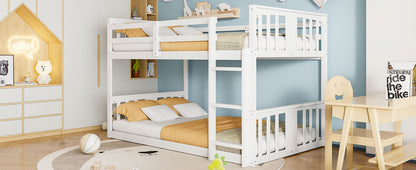 Twin Over Twin Bunk Bed - White, Design for Bedroom