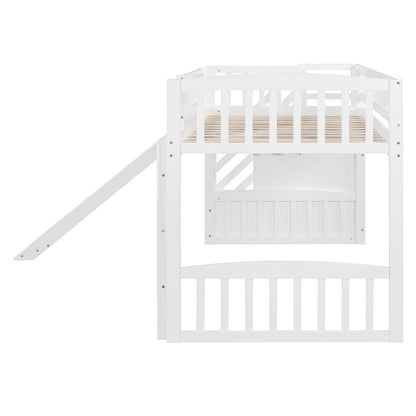 Solid Wood Loft Bed with Storage Drawers for Bedroom Space