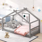 Twin Size House Bed Wood Bed, Gray(OLD SKU:WF282521AAE)