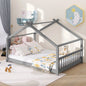 Full Size House Bed Wood Bed, Gray(OLD SKU:WF282522AAE)