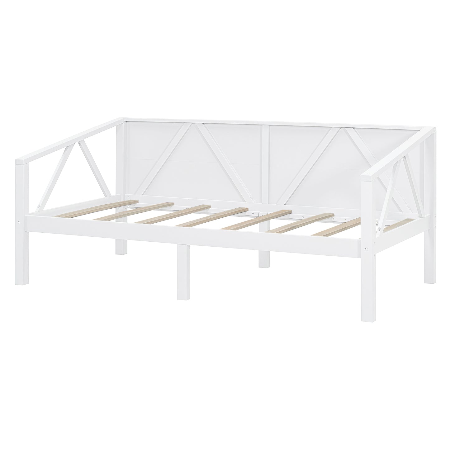 Twin Size White Daybed - Stylish & Functional Storage