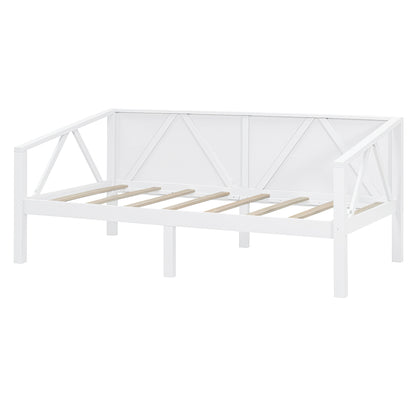 Twin Size White Daybed - Stylish & Functional Storage