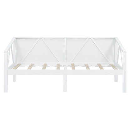 Twin Size White Daybed - Stylish & Functional Storage