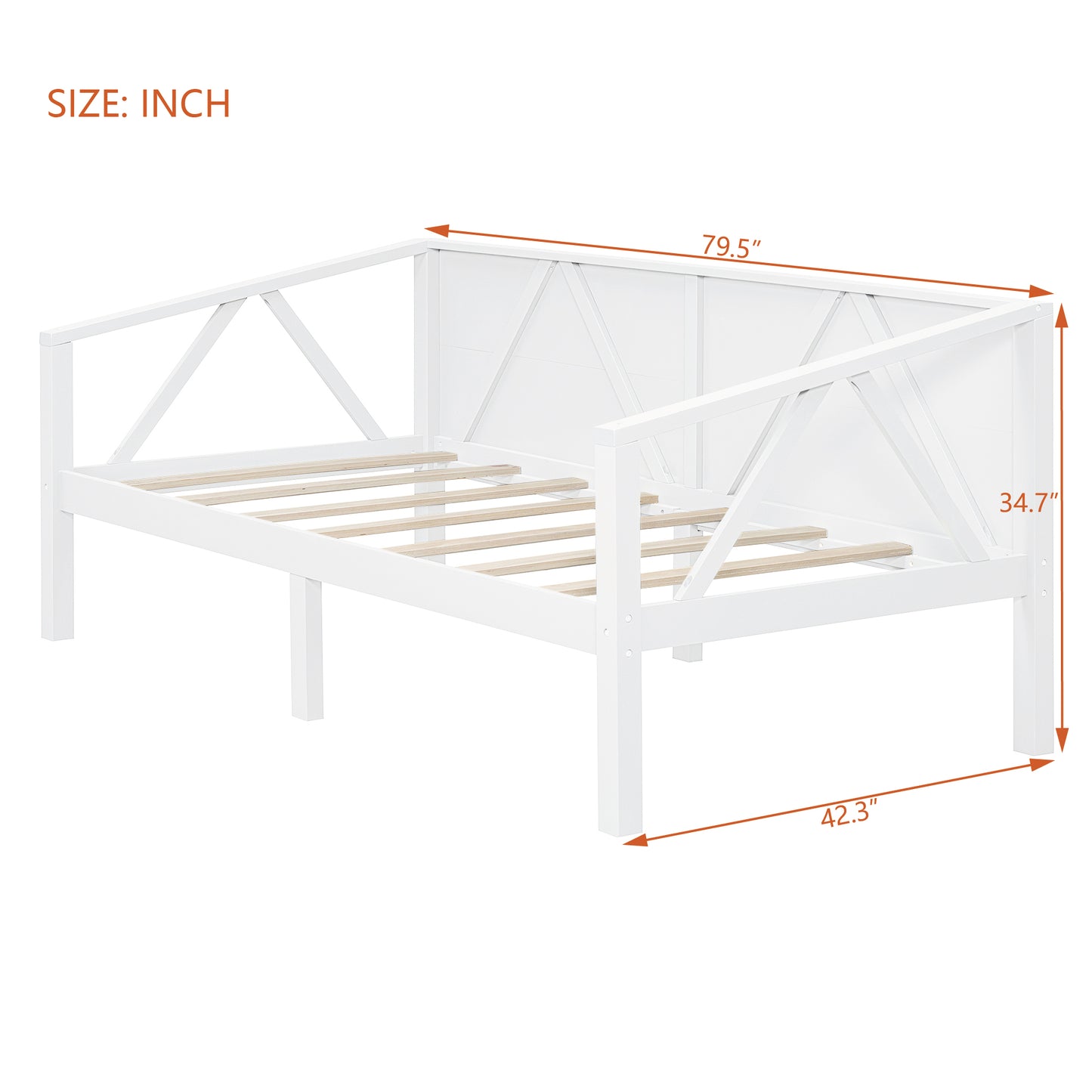 Twin Size White Daybed - Stylish & Functional Storage