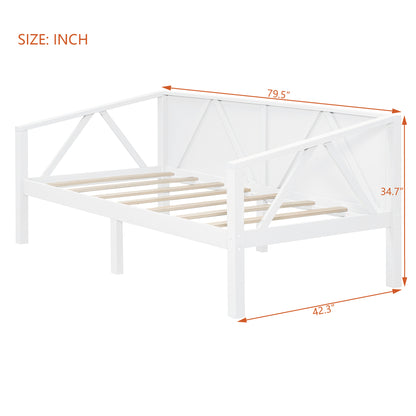 Twin Size White Daybed - Stylish & Functional Storage