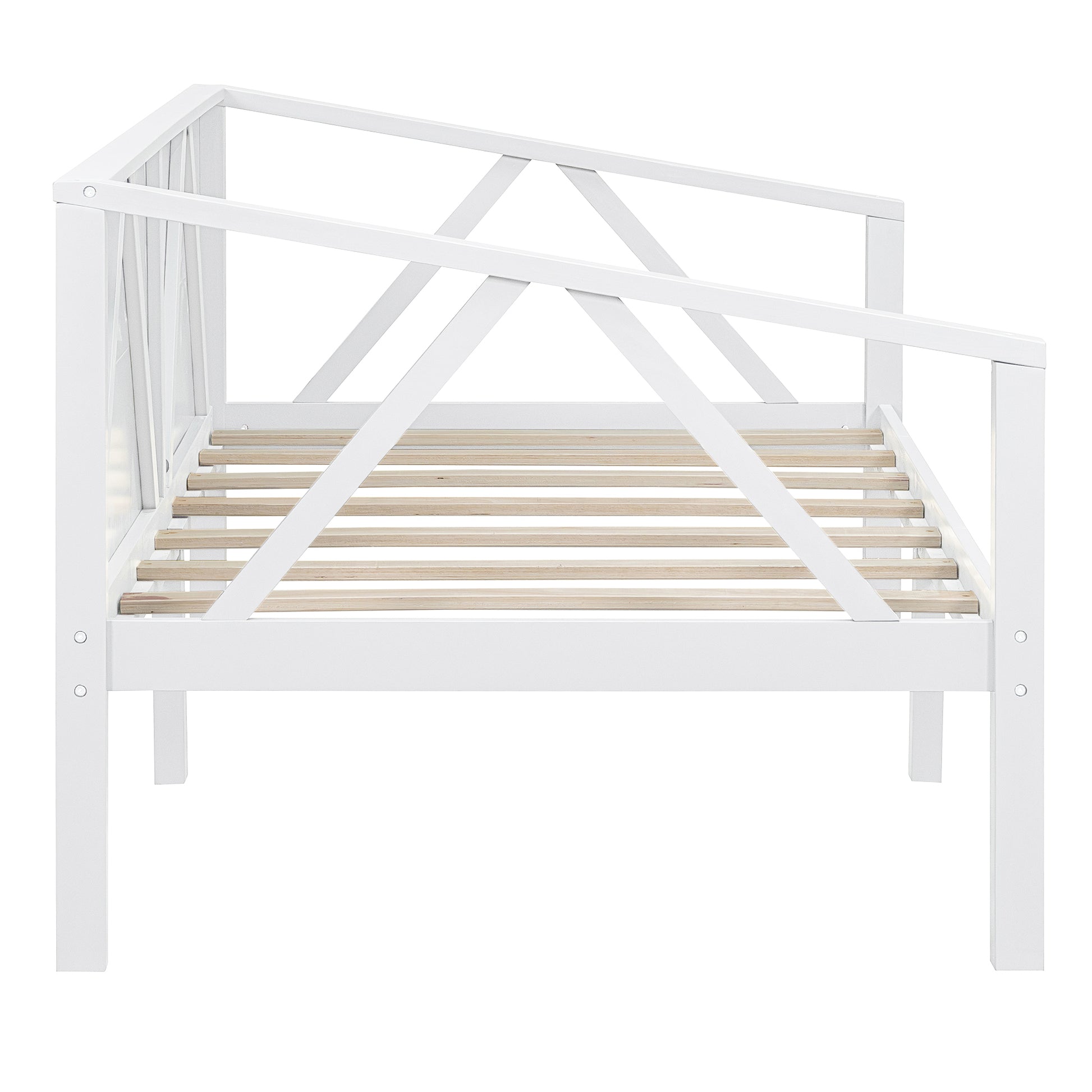 Twin Size White Daybed - Stylish & Functional Storage