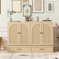 Full Size Murphy Bed with Large Drawers, Gold