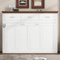 Twin Size Murphy Bed with 3 Drawers, White