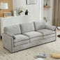 89"  Cozy Upholstered 3-seater Sofa Oversized Comfy Cloud Sofa Double Cushion 3-seater Sofa Plush Cushion Sofa Couch for Living Room (Old SKU:N719P251497R), Light Grey
