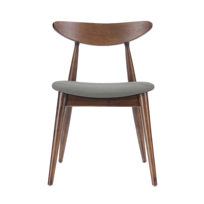 5 Piece Dining Table Set with Chairs - Rubberwood Frame
