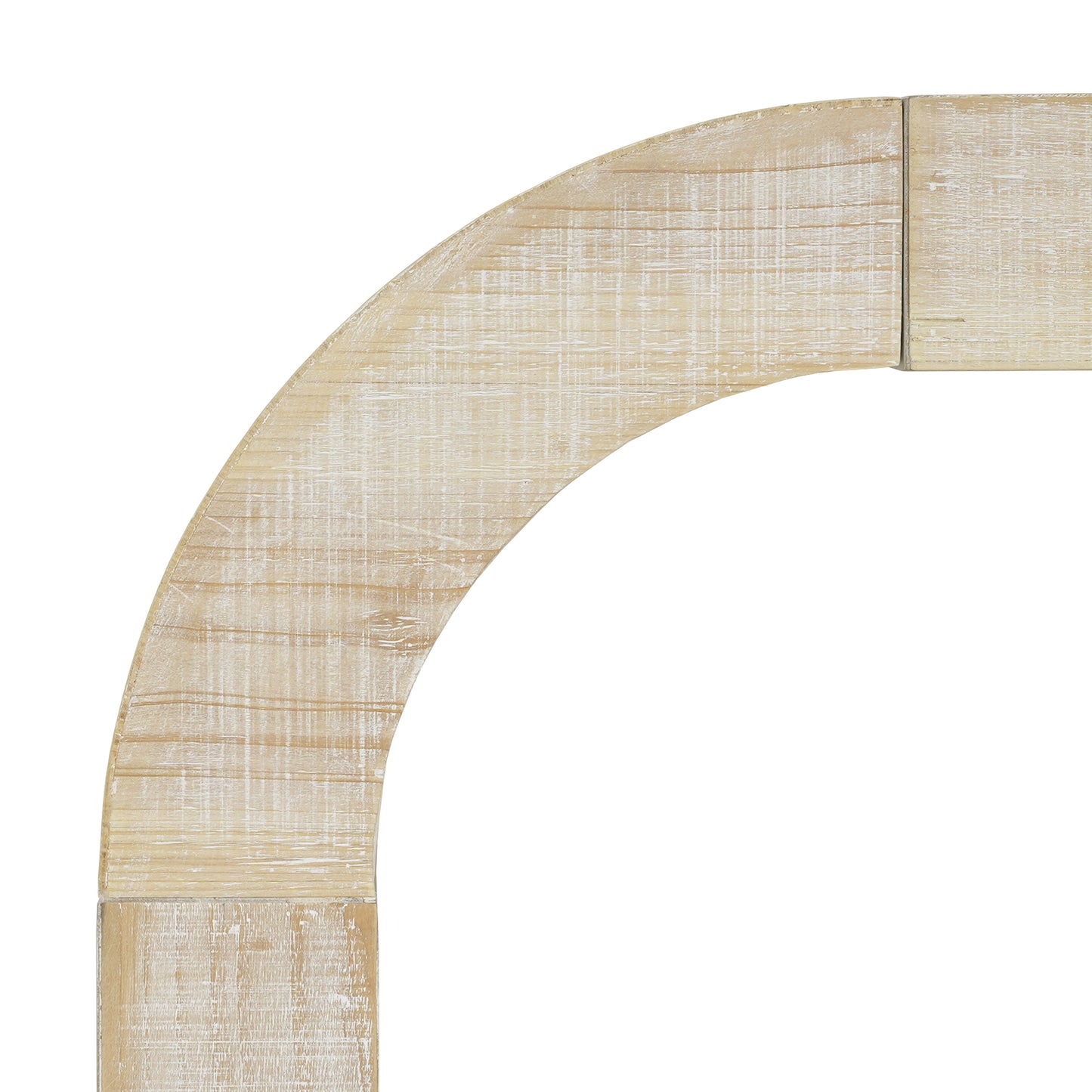 52" Wood Console Table - Natural Texture, Farmhouse Style