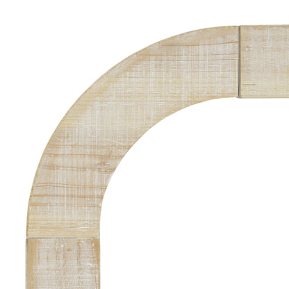 52" Wood Console Table - Natural Texture, Farmhouse Style