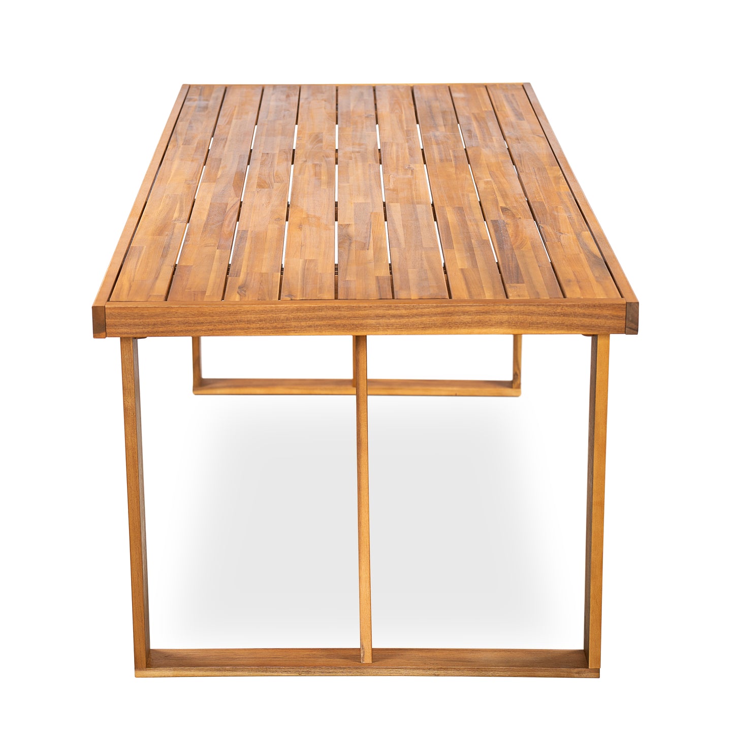 Teak Outdoor Dining Set for Garden Patio or Poolside with Cushions