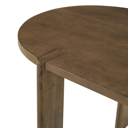 6-Person Walnut Oval Dining Table Set with Iron Chairs