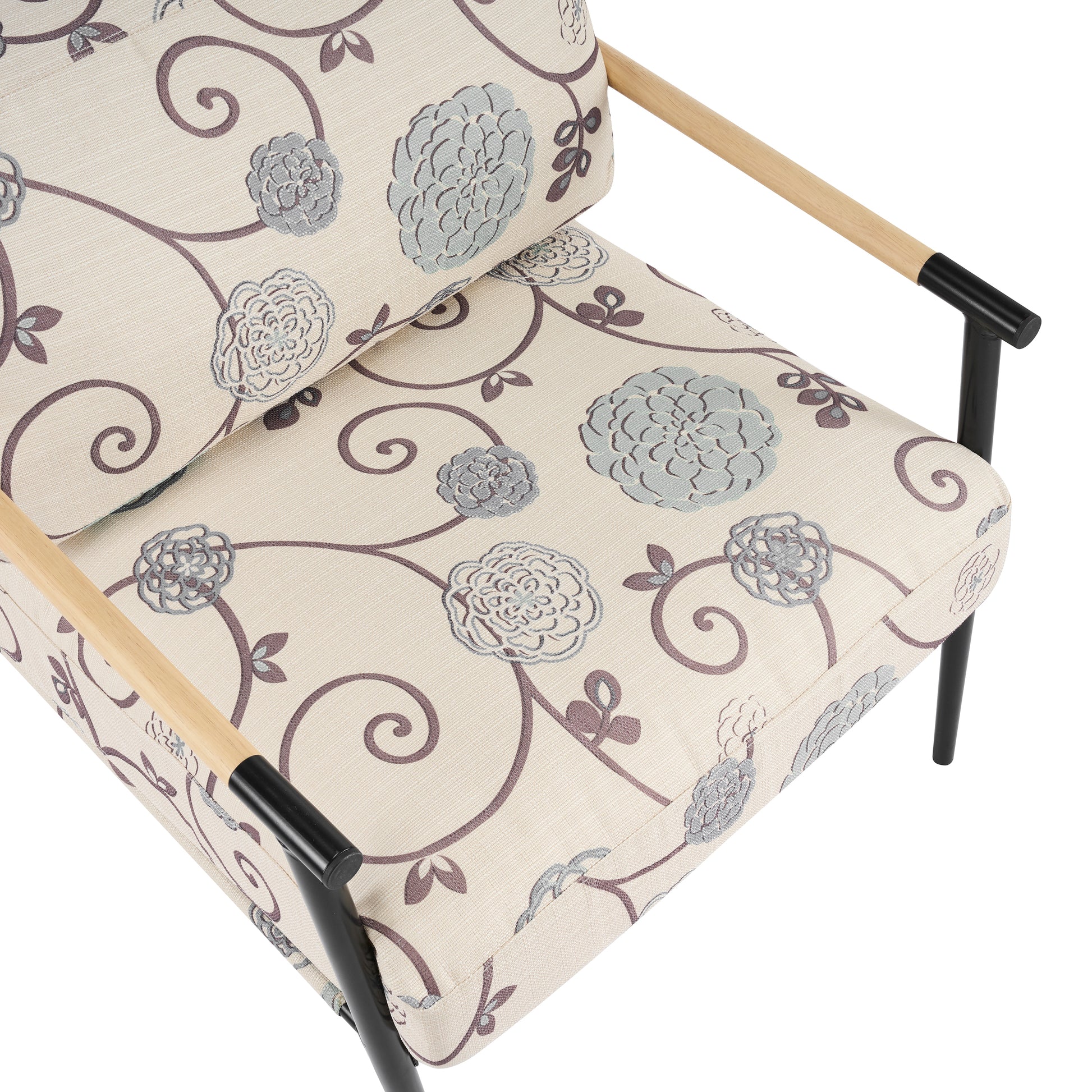 White Multi Accent Chair - Plush Comfort, Modern Design