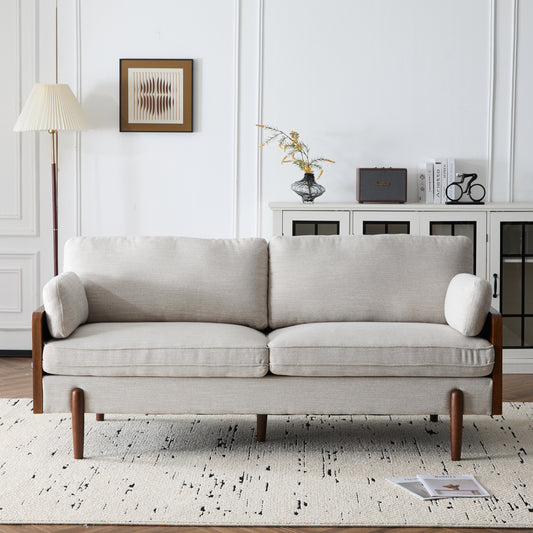 Mid-Century Modern Sofa-Beige