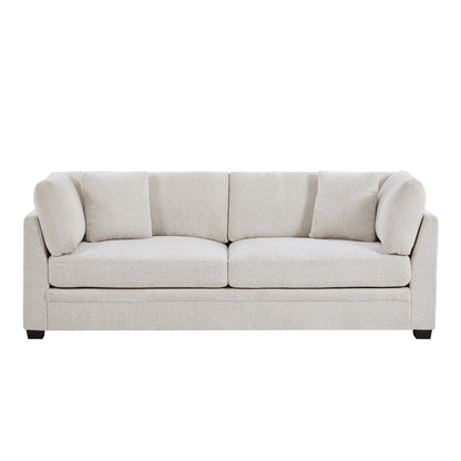 83.50" Modern Flared Arms Sofa(Beige)