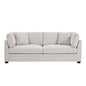 83.50" Modern Flared Arms Sofa(Beige)