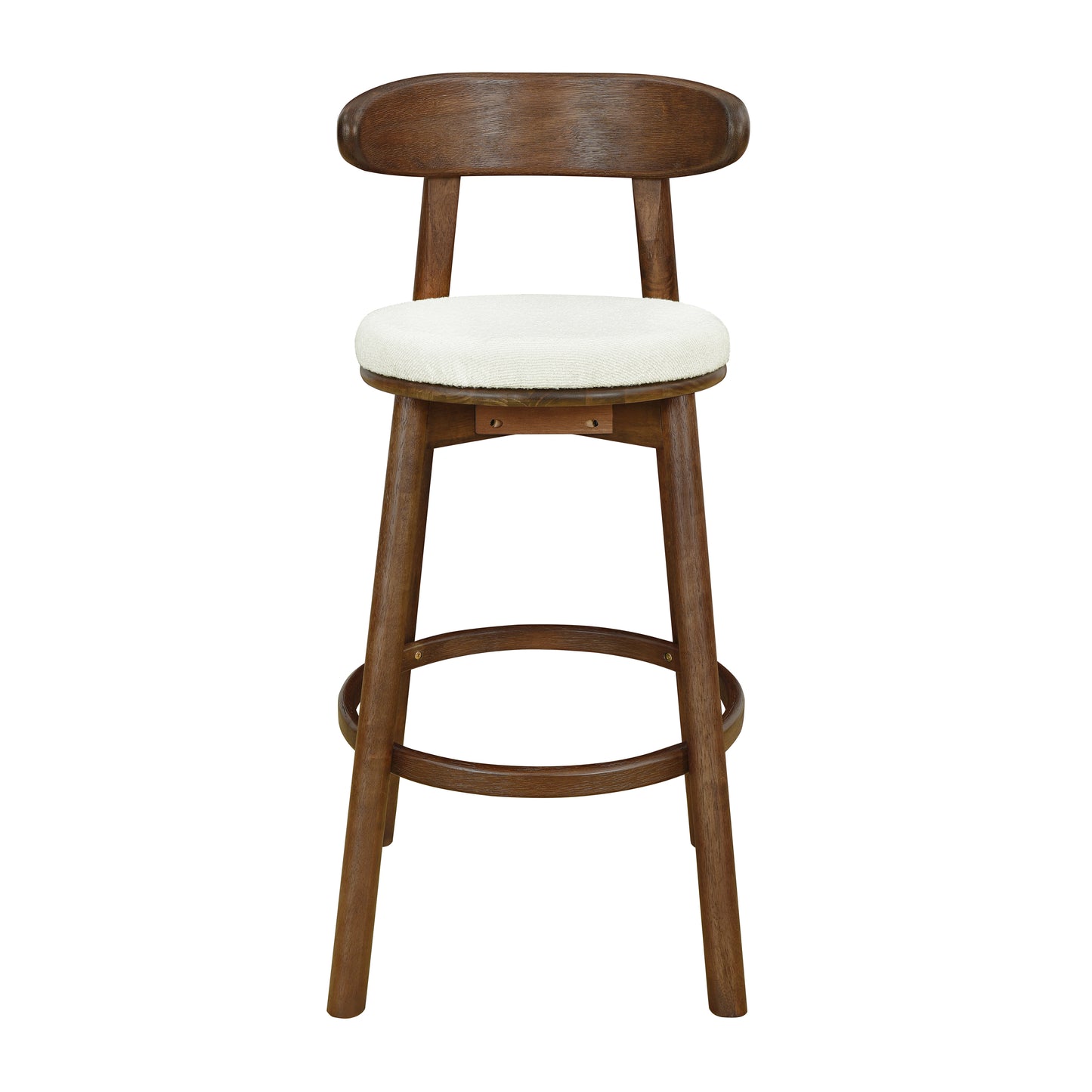 Beige Walnut Bar Stools - 41" Height Dining Stools