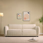 Oslo 84" Round Arm 3 Seater Modern Upholstered Boucle Sofa,Living Rooms,Bedrooms,Apartment Office