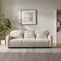 78 in. Modern 3 Seater Boucle Sofa Upholstered Couch with 3 Pillows for Bedroom, Office, Apartment, Beige