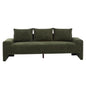 Algora 84.5 in. 3 Seater Modern Upholstered Velvet Sofa,Moss Green