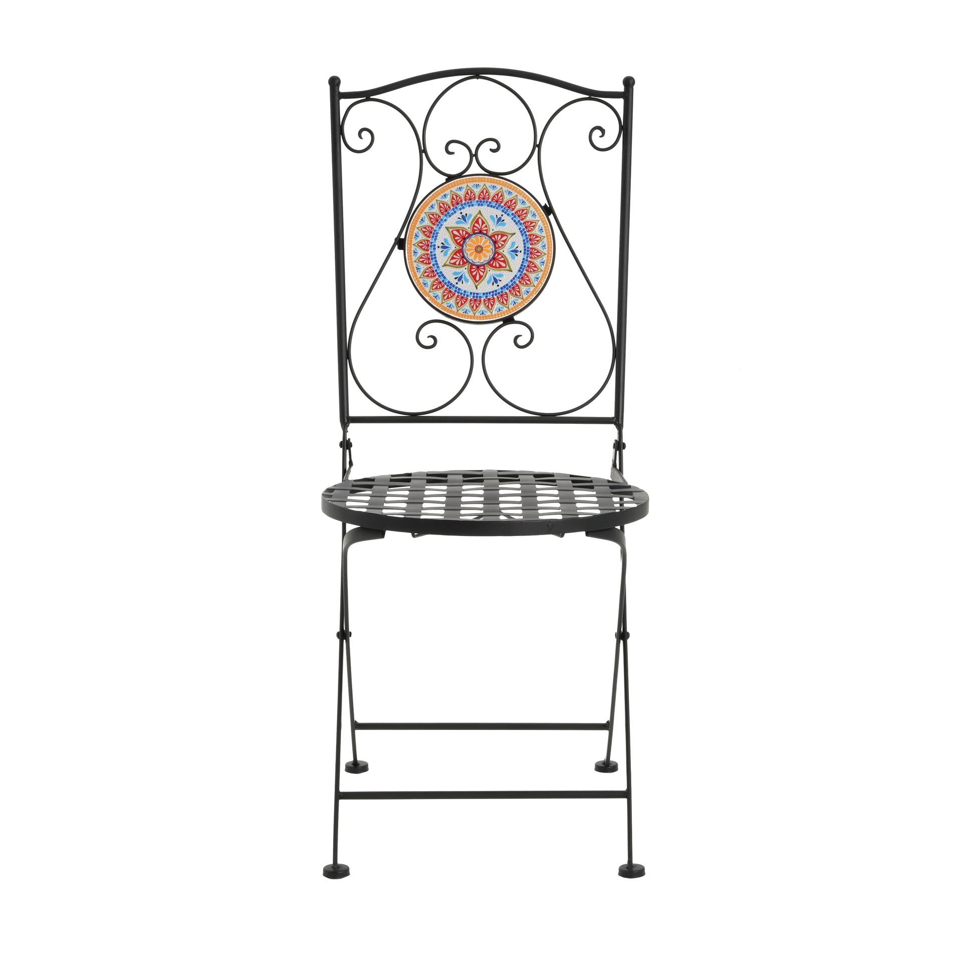 Lambert Outdoor Chat Set - Ceramic Tile Patio Furniture
