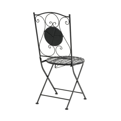 Lambert Outdoor Chat Set - Ceramic Tile Patio Furniture
