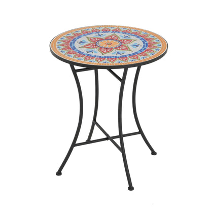 Lambert Outdoor Chat Set - Ceramic Tile Patio Furniture