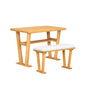Farmhouse Modern Solid Wood Dining Table – Space-Saving Design