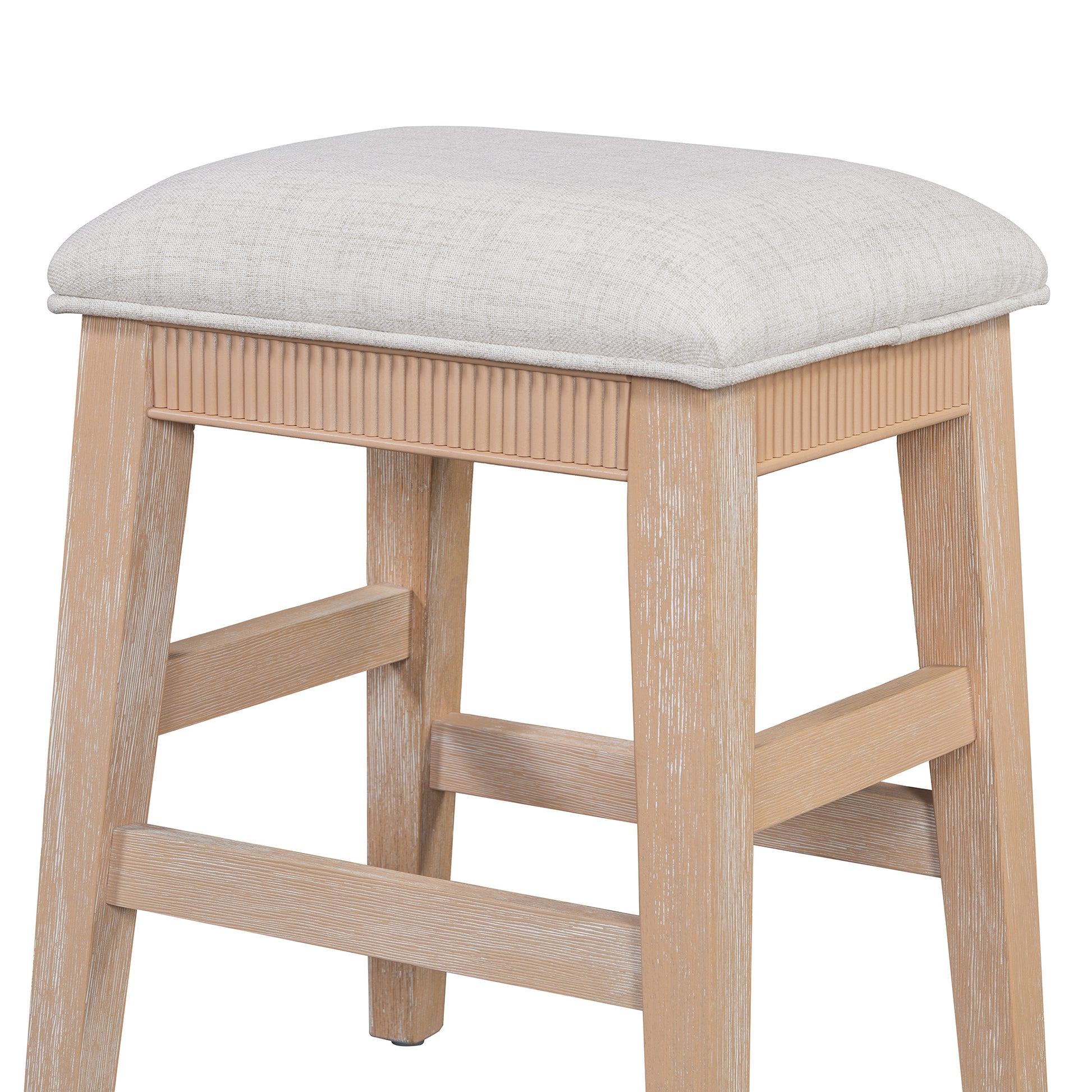 TREXM 4-Piece Dining Table Set - Natural Wood & MDF for Dining Room