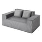 Loveseat Sofa, 63-Inch 2-Seats Couch for Living Room, Modern Small Corduroy Couch with Pocket Springs, Soft Cushions, Comfy Loveseat for Bedroom, Office or Apartment, No Assembly Required, Gray